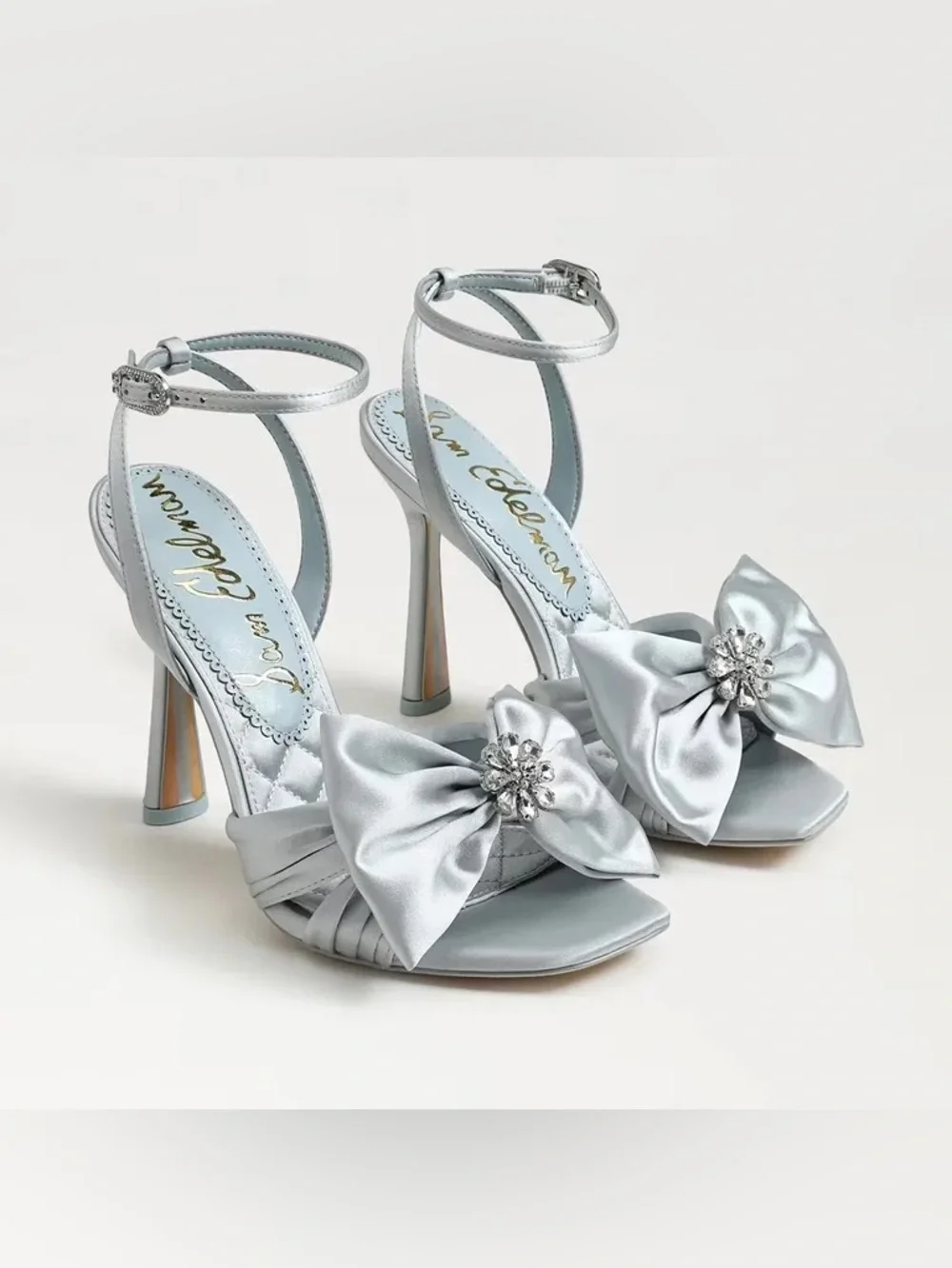 Sam Edelman Blue Satin Lexi Heeled Sandals NWT